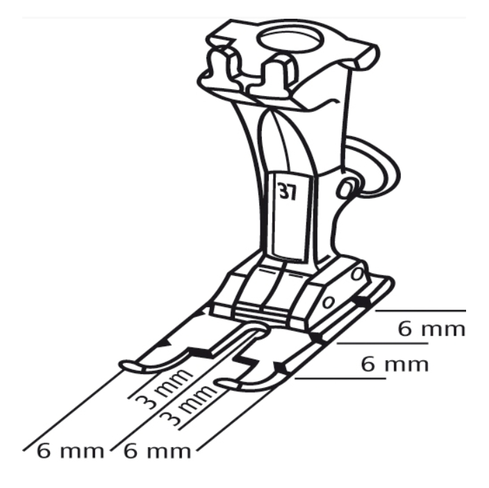 BERNINA stopica br 37 za Patchwork za 5mm Slika 2