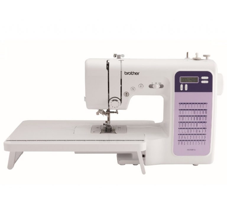 Machine à Coudre Brother FS70WTx Blanc/Violet - Table à Coudre Incluse