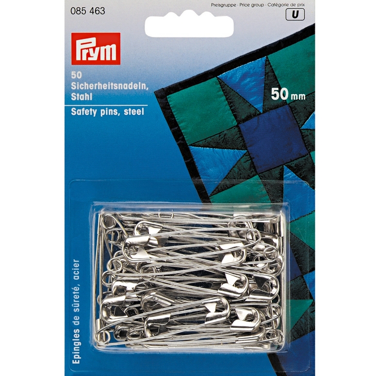 ZIHERICE Pym No 3 SILVER 50mm 50 komada čelične sigurnosne igle