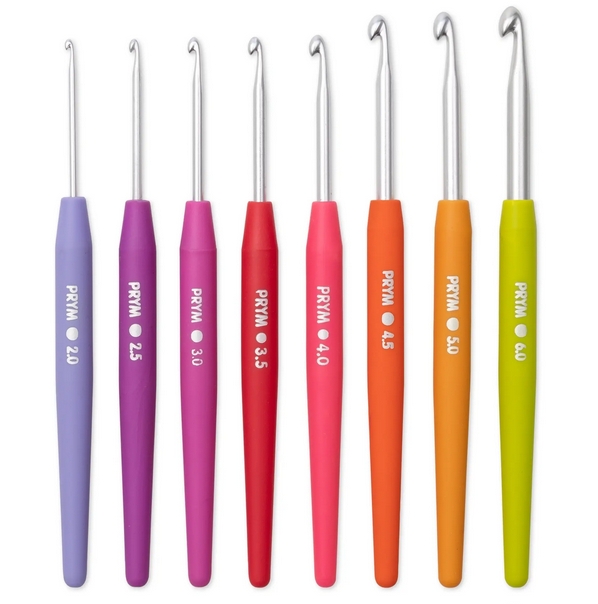 Prym SOFT TOUCH kukice za heklanje vune od 2 6mm 8 komada