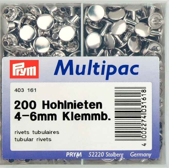 Cjevaste ZAKOVICE MULTIPAC 200 kom silver promjer 9mm visina 4 6mm