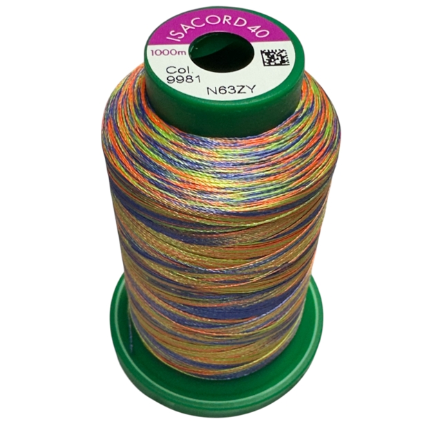 Amann Isacord 40 Multicolor 1000m boja 9981 2579 konac za štikanje Slika 2