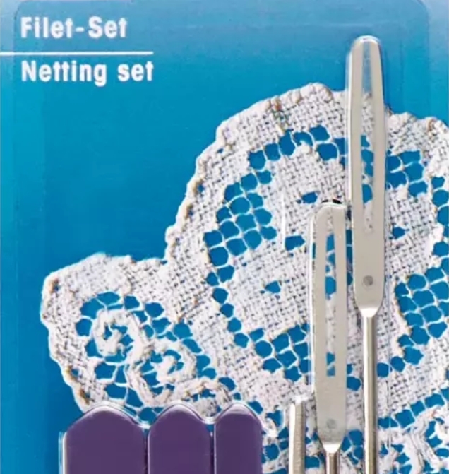 Filet netting set za izradu i ukrašavanje mrežaste čipke poput pokrivača i zavjesa Slika 4
