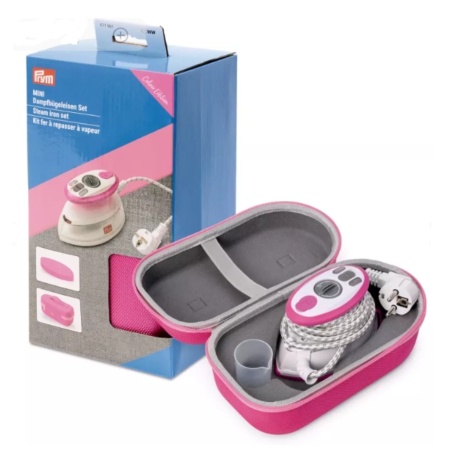 Set MINI putno GLAČALO Pink Prym sa TORBOM i slikonskom podlogom