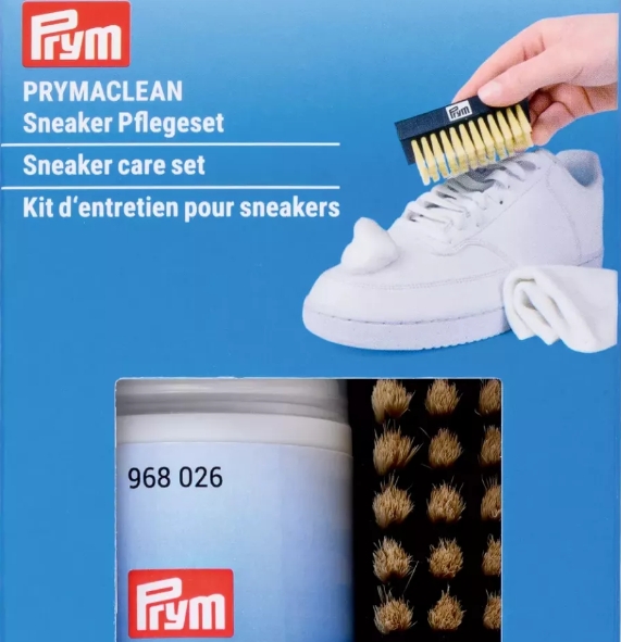 PRYMACLEAN set za njegu tenisica sa pjenom za čišćenje, četkom i krpom od mikrovlakana