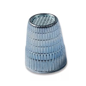 NAPRSTAK s protukliznim rubom Prym L 18mm srebrni